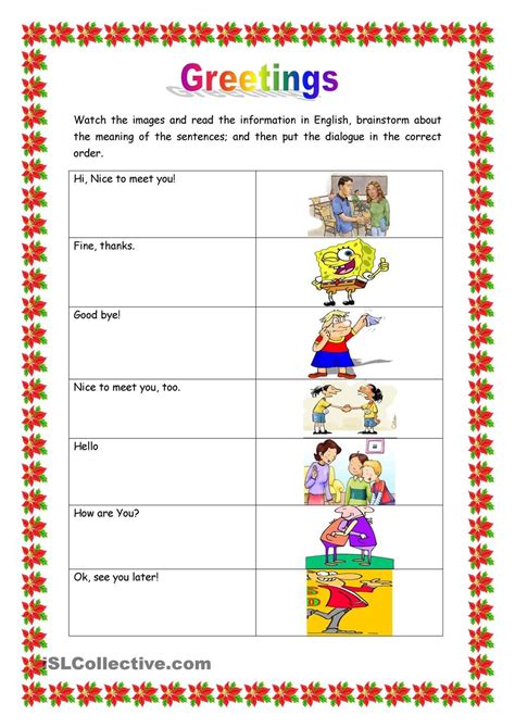 Worksheets For English Learners