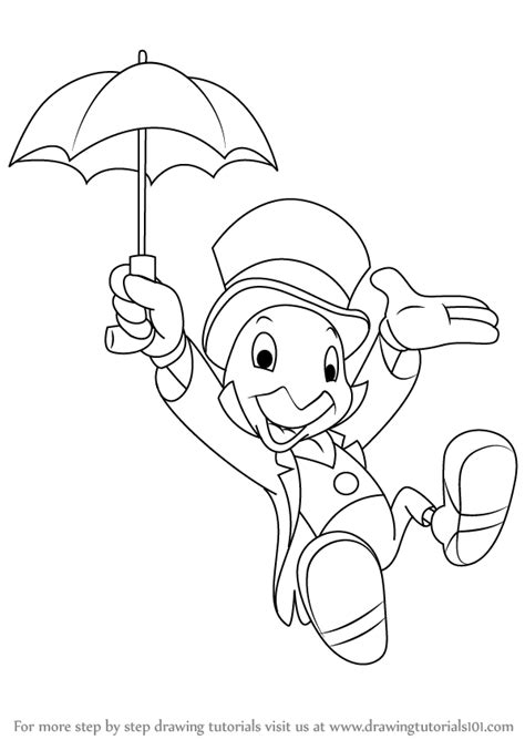 Jiminy Cricket Is The Deuteragonist Of The Disney Disney Coloring