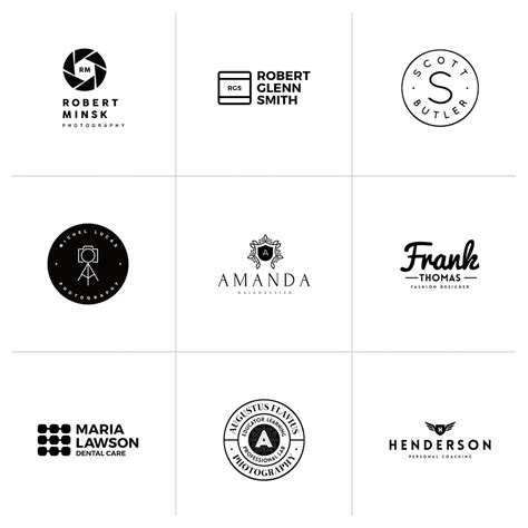 Name Based Logo Templates On Behance