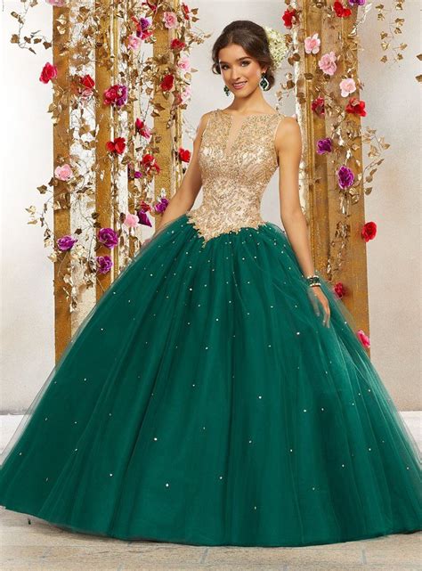Gold Beaded Quinceañera Dress By Morilee Morilee Style in Ball gowns Quincenera