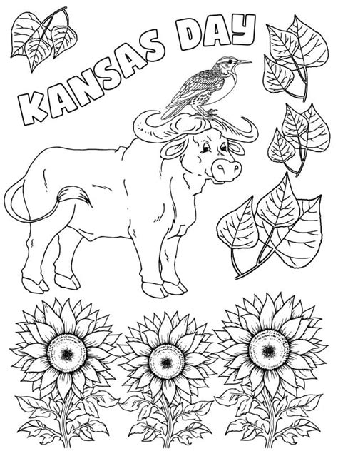 Print Kansas Day Coloring Page Download Print Or Color Online For Free
