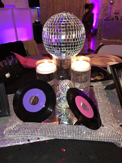 Disco Themed Centerpiece Disco Party Decorations 70s Party Theme
