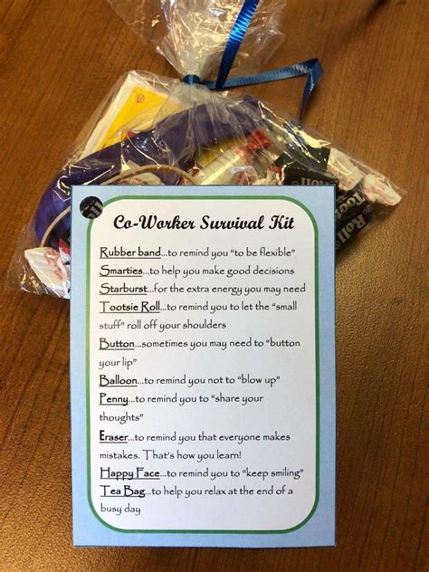 Co Worker Survival Kits Were Party Favors At A