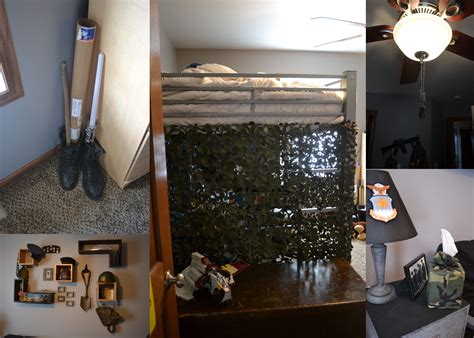 Pink camouflage wallpaper, camo camouflage print sheer bed tent. More pics of the military theme bedroom. Boots as weapon ...