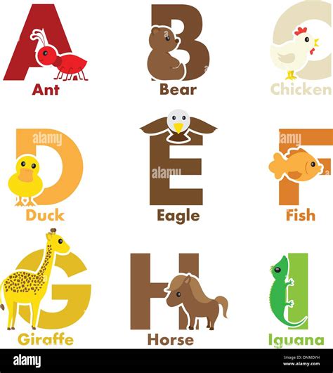 Alphabet Animals Hi Res Stock Photography And Images Alamy