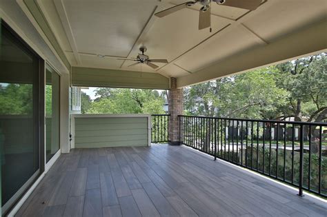 Braeswood Place Outdoor Covered Patio Sunroom And Balcony Rustic