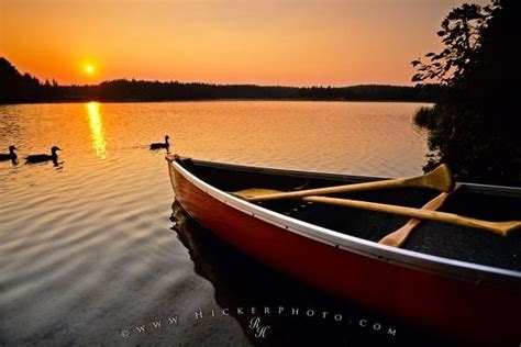 Algonquin Lake Canoe Ontario Photo Information