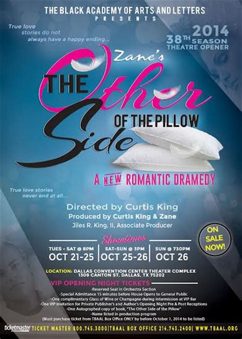 Zanes The Other Side Of The Pillow Romantic Dramedy Presented By The Black Academy Of Arts And