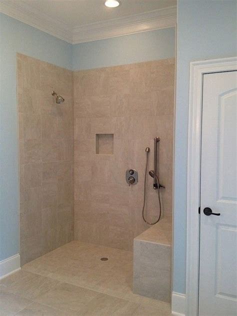 All bradley lavatory fixtures are designed so that ada toe and knee clearance starts at the wall. 23 Bathroom designs with handicap showers. Found on ...