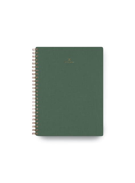 The Workbook Fern Green Lined