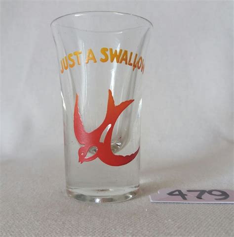 Vintage 1960s Just A Swallow Shot Glass Ebay Shot Glass Glass