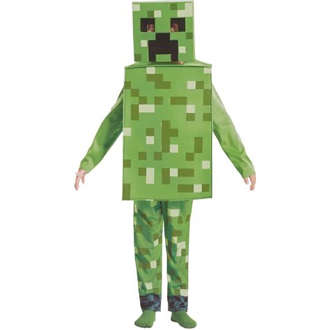 Girls Minecraft Classic Creeper Dress Costume Ubicaciondepersonas