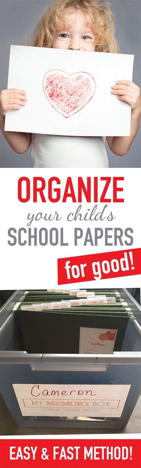 How To Organize Kids School Papers For Good Kids School Papers