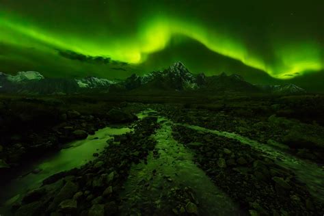 Nature Photography Landscape Aurora Boreal Mountains
