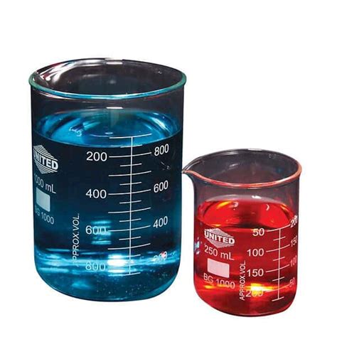Borosil Bg1000 100 United Scientific Beaker Glass Low Form 100 Ml