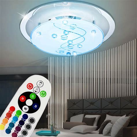 Alle led streifen led strips unicolor led strips rgb led lichtband set led lichtbalken led netzteile wunderbare lampe! 9 Watt RGB LED Decken Leuchte Spiegel Farbwechsel ...