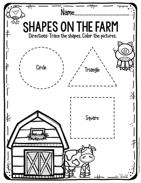 Free Printable Worksheets For Preschool And Kindergarten Farm Theme