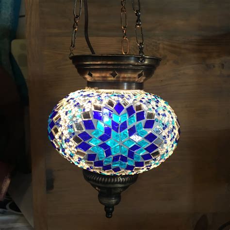 Turkish Mosaic Glass Lamps With Brass Finish Ottoman Lamps Lighting