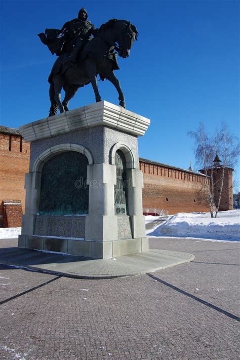Kolomna Russia February The Monument To The Great Russian