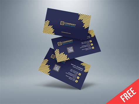 Free Business Card Template Download On Behance