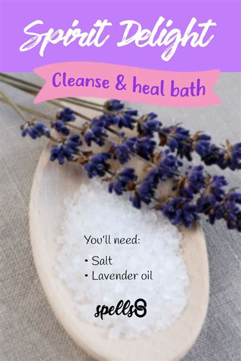 Spiritual cleansing is as important as physical cleansing. 'Spirit Delight': Cleansing Bath with Salt & Essential ...
