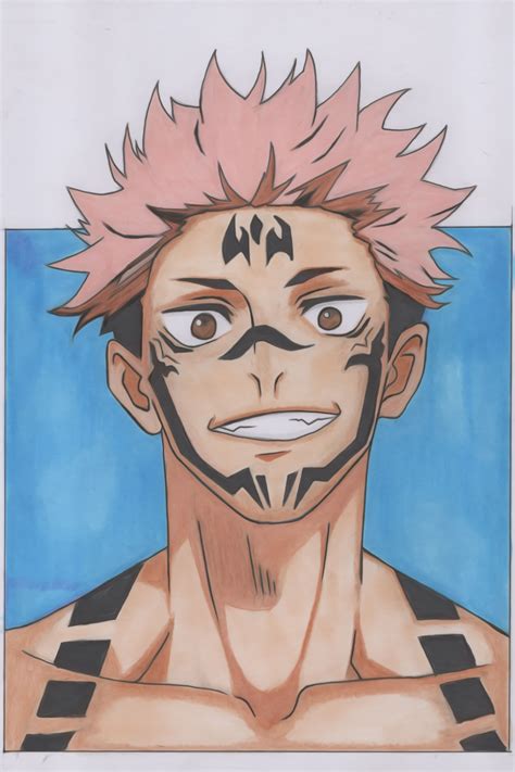 Learn How To Draw Sukuna Step By Step Jujutsu Kaisen In 2021 Anime