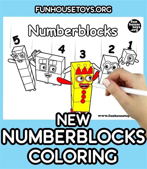 New Numberblocks Coloring Pages Available Fun Educational