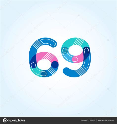 69 Number Logo Icon — Stock Vector © Brainbistro 131809350