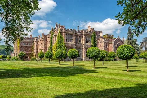 Hampton Court Castle In Herefordshire England Stock Image Image Of