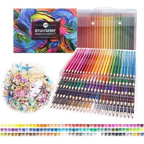 120 Professional Watercolor Pencil Set Artist Colored Pencils For Kids
