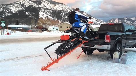 Snowest Test The Spine Snow Bike Ramp Youtube