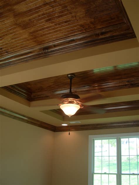 Stained Wood Ceilings By Jenny Blalock Luxe Homes And Design Beadboard