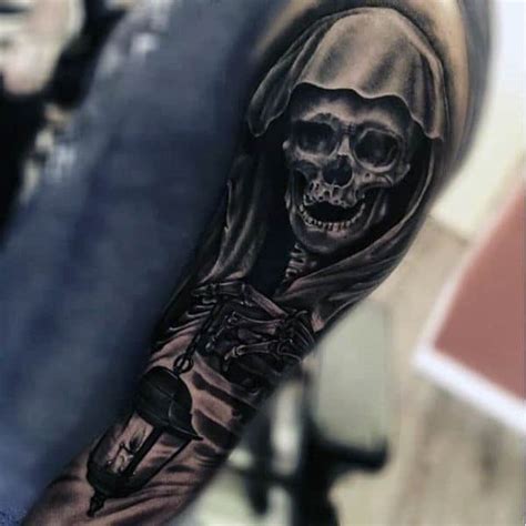50 Skeleton Tattoos For Men Spine Tingling After Life Designs
