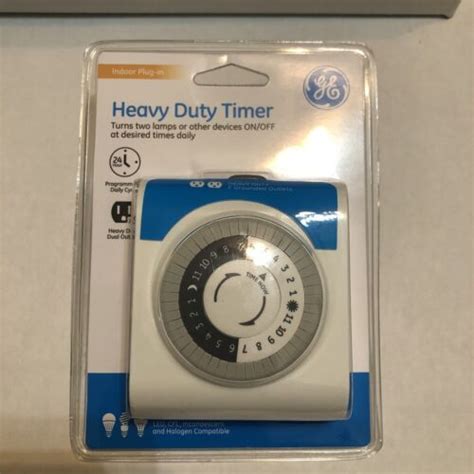 Ge 24 Hour Heavy Duty Indoor Plug In Mechanical Timer 2 Grounded