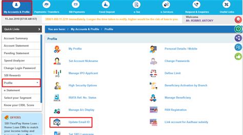 Simple, secure and ready to move. How to Register/Update Email id in SBI Savings Account ...