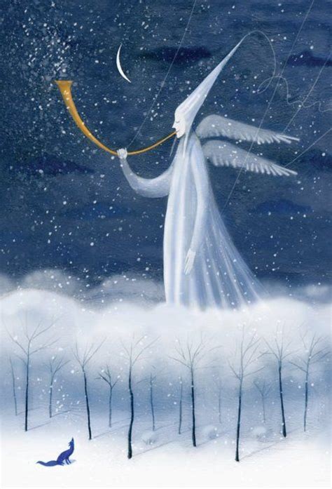 Winter Snow Angel Magazine Illustration Childrens Book Illustration