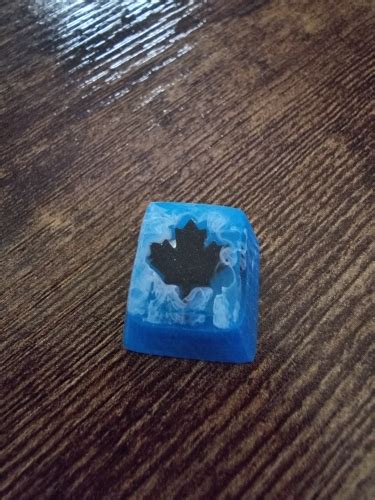 New Rainbow 6 Black Ice Keycap Oem R4 Blue Resin Key Cap For Cherry Mx