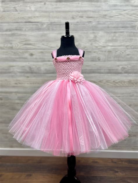 Pink And White Princess Tutu Dress Tutu Dress For Girls Etsy