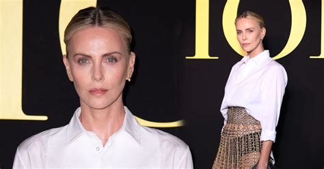 Charlize Theron Dresses For Morning Zoom Meeting At Paris Fashion Week