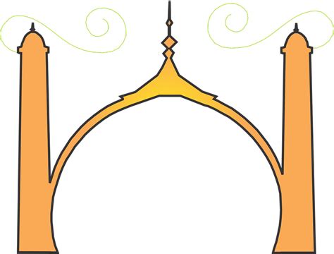 Gambar masjid kartun tanpa background. Kubah Masjid Clipart - Gambar Islami