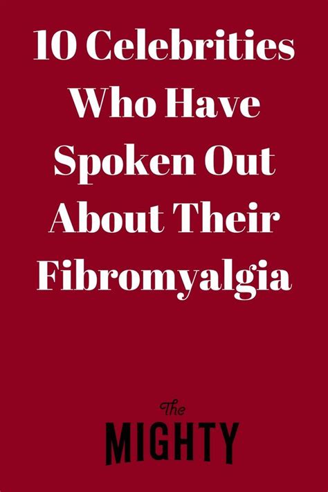 13 Celebrities Who Have Spoken Out About Their Fibromyalgia Fibromyalgia Celebrities With