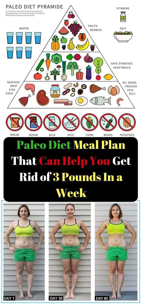 Paleo Diet Meal Plan That Can Help You Get Rid Of 3 Pounds In A Week