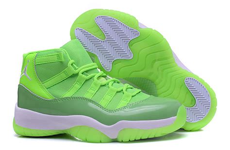 New Air Jordan 11 Gs Neon Green Pe Basketball Shoes