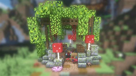 Overgrown Enchanting Table Minecraft Block By Block Tutorial Youtube