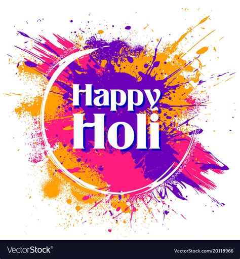 🔥 Download Happy Holi Background For Color Festival Of India Vector