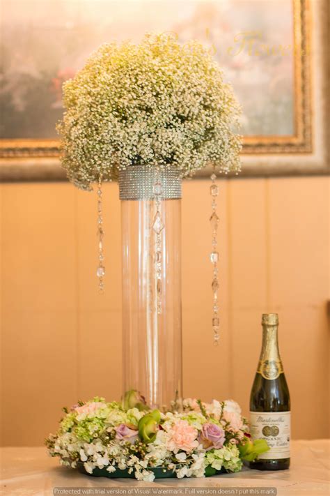 Tall Centerpiece Set In San Jose Ca Bees Flowers