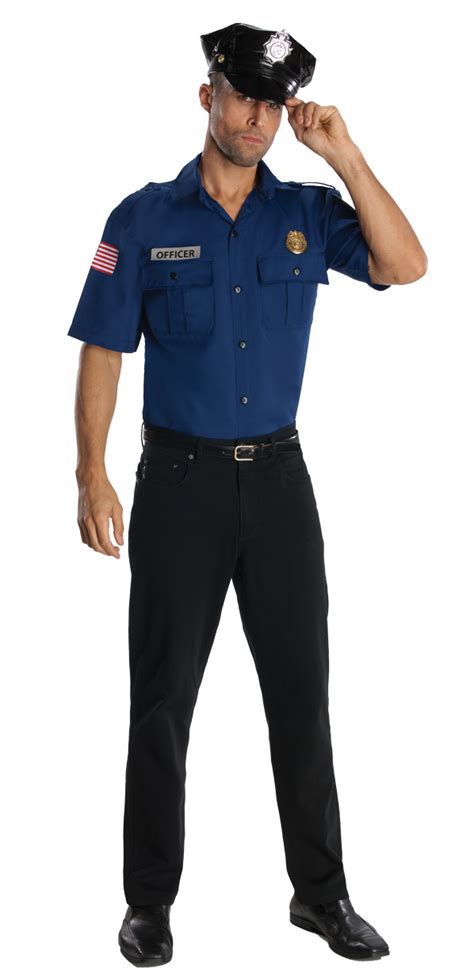 adult police officer men s cop costume kit screamers costumes