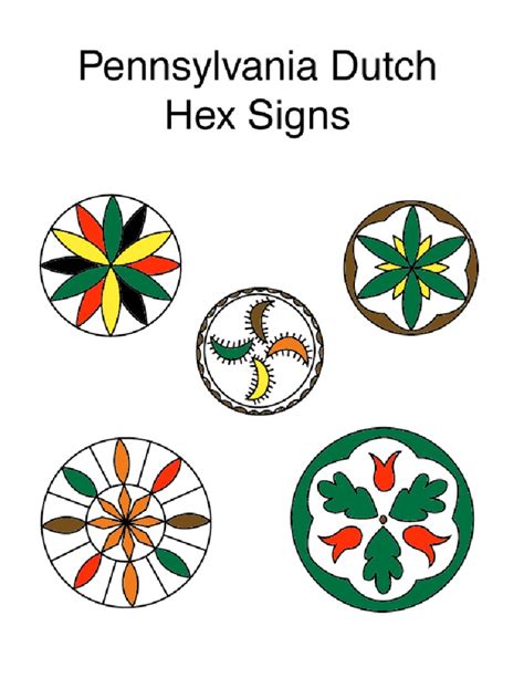 Pennsylvania Dutch Hex Signs Coloring Book