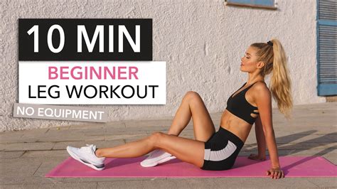 10 min beginner leg workout with breaks booty thighs and hamstrings no equipment i pamela