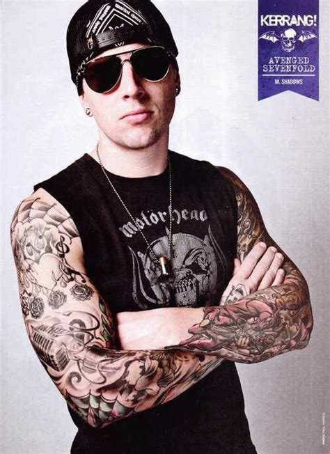 M Shadows Music Muscle And Tattooed Yummy Pinterest Shadows